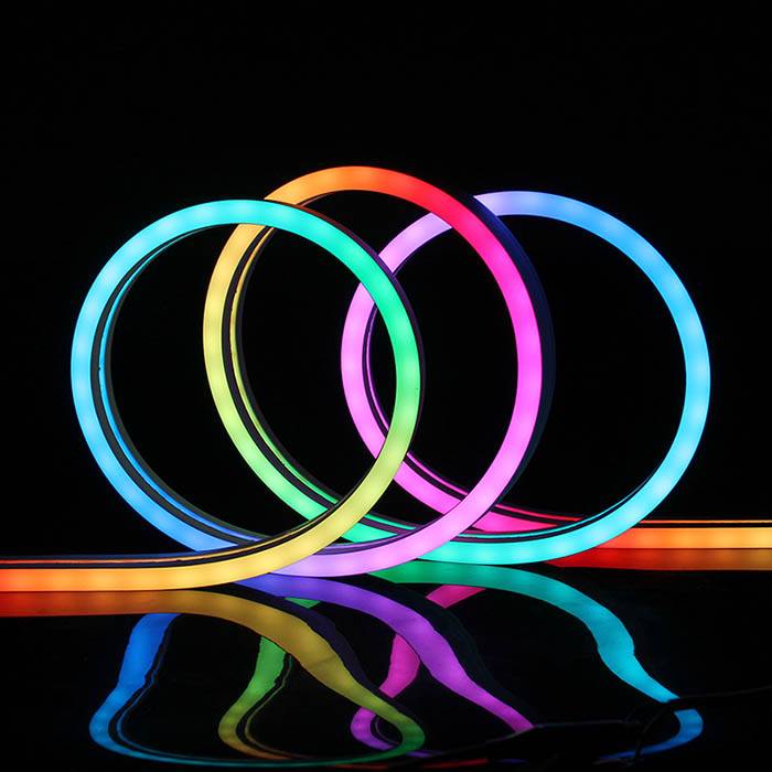 Led NEON Flex, 12x20mm, DC24V, 60Led/m, 5m, RGB, RGB, regulable - XauenBatt Iluminación
