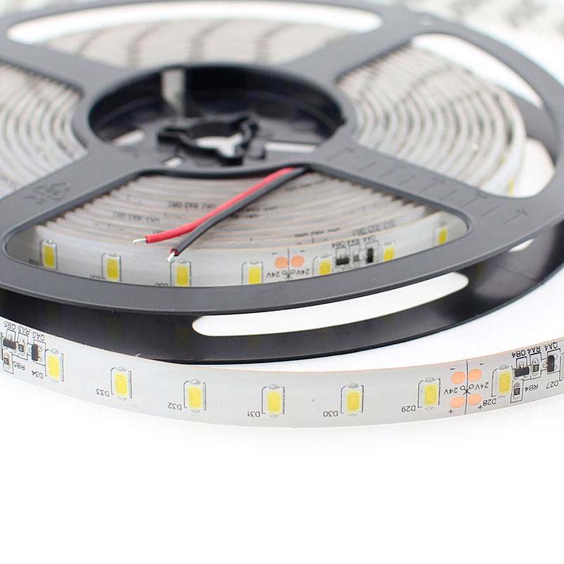 Tira LED Monocolor SMD5630, DC24V CC, 5m (70 Led/m) - Sensor Temperatura, 75W, IP20, Blanco frío - XauenBatt Iluminación