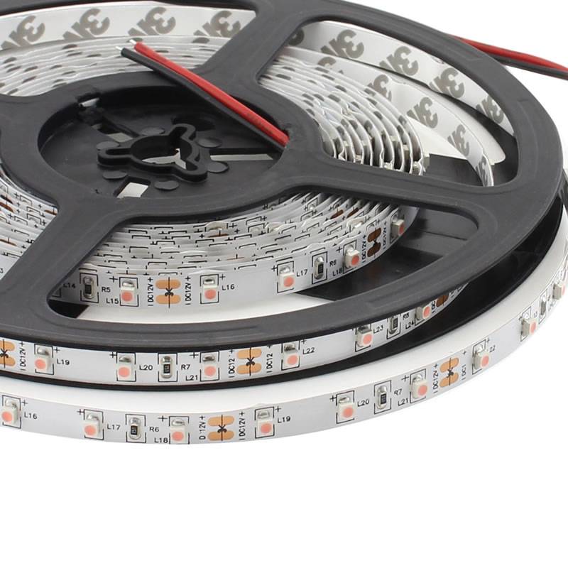 Tira LED SMD3528, DC12V, 5m (60 Led/m), ROSA - IP20, Rosa/Magenta - XauenBatt Iluminación