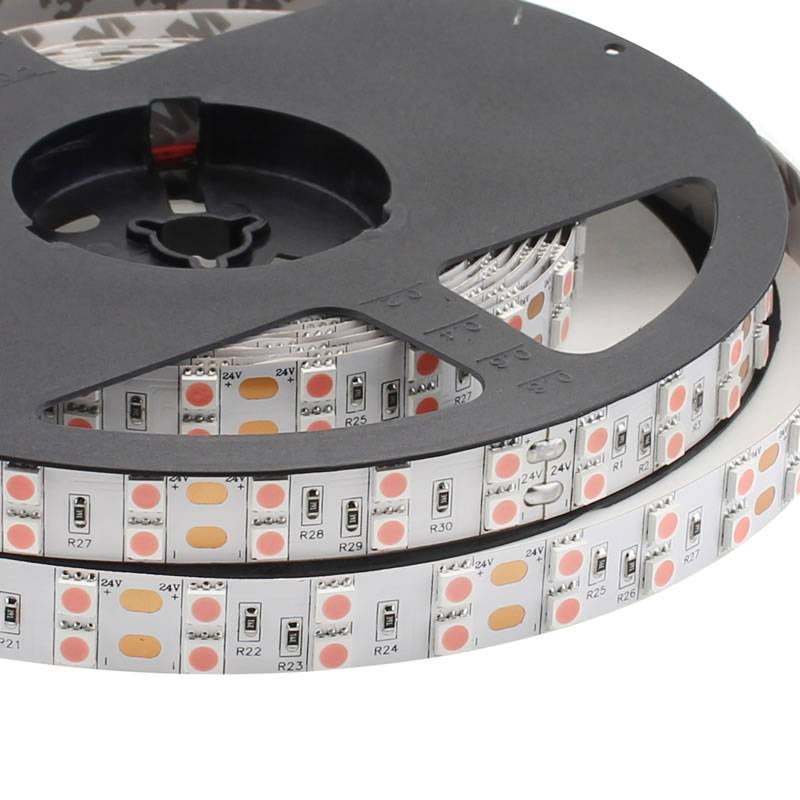 Tira LED SMD5050, DC24V, 5m (120 Led/m), ROSA - IP20, Rosa/Magenta - XauenBatt Iluminación