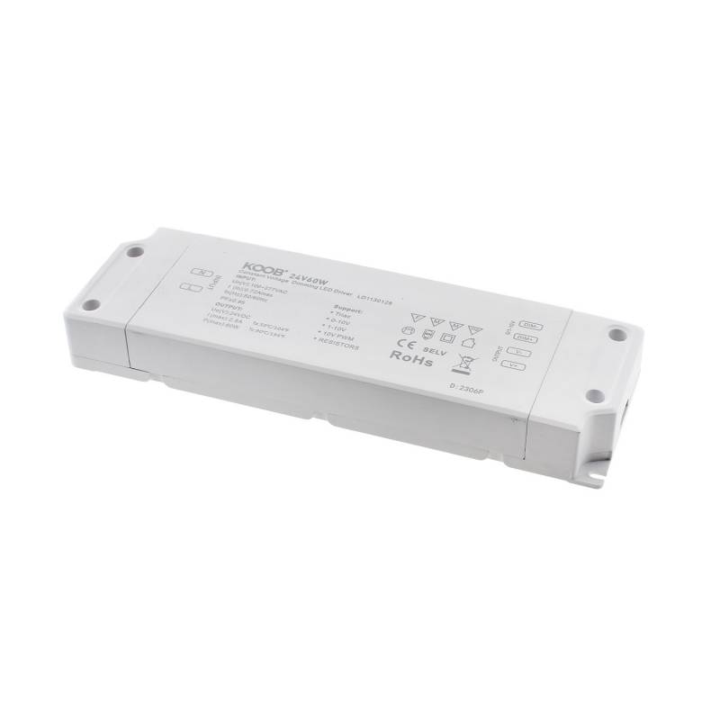 Fuente de alimentación Slim DC24V/60W/2,5A, 0/1-10V, TRIAC, 5 en 1 - XauenBatt Iluminación