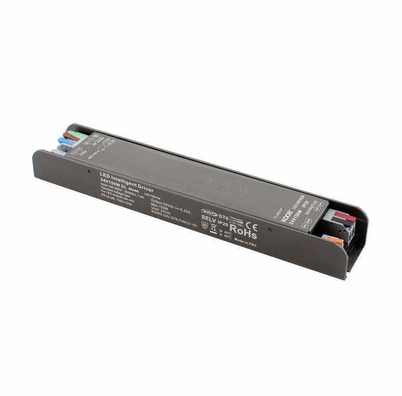 Fuente de alimentación Slim DC24V/150W/6.17A, DALI, PUSH, PWM, 0/1-10V, 6 en 1 - XauenBatt Iluminación