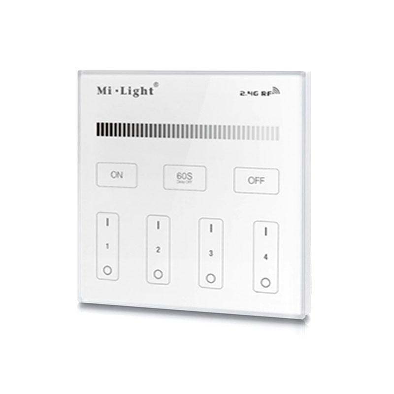 Mando 4 zonas MONO táctil empotrable T1 - XauenBatt Iluminación