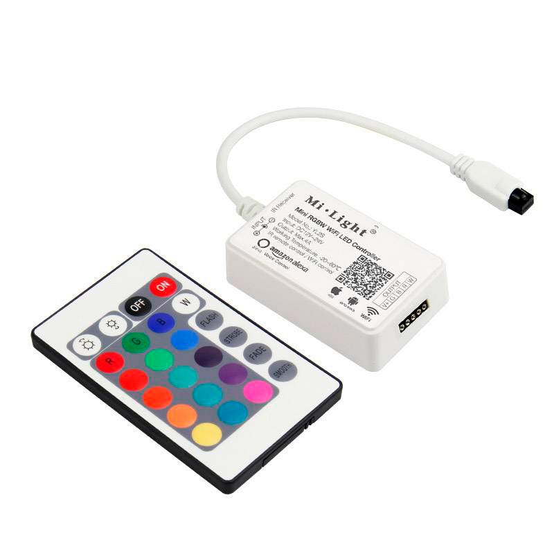 Controlador MINI RGBW para Tiras LED, Alexa Voice Control - XauenBatt Iluminación