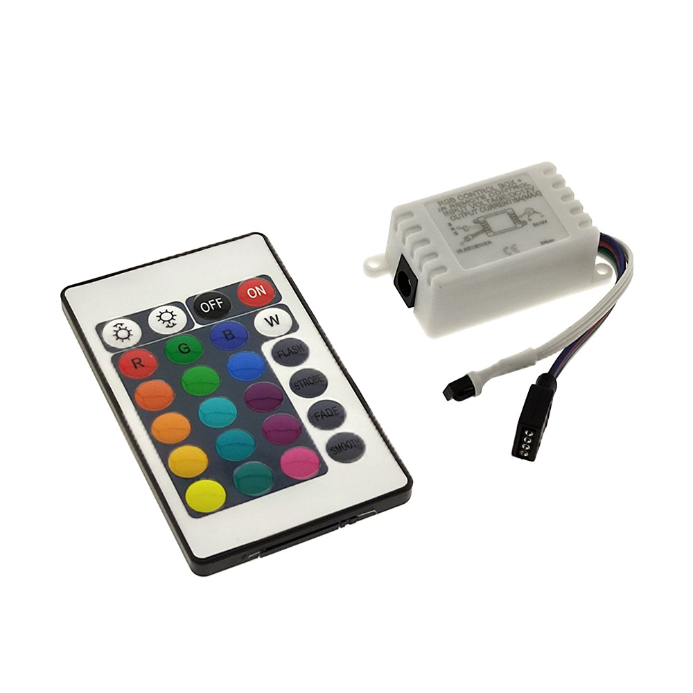 Controlador IR tira led RGB 24 botones - XauenBatt Iluminación