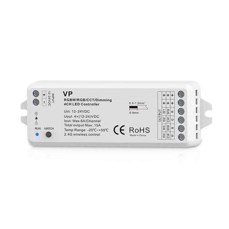 Controlador Relay 4 en 1 (MONO, CCT, RGB, RGBW) - XauenBatt Iluminación