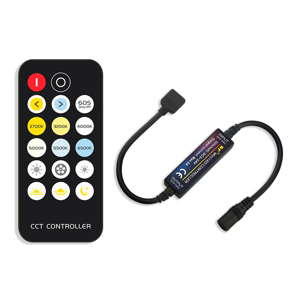 Controlador RF Mini tira LED CCT + mando - XauenBatt Iluminación