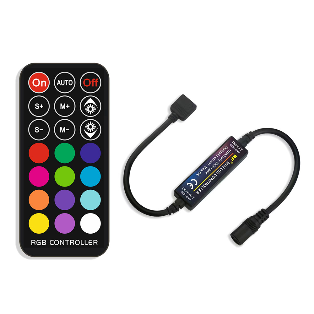 Controlador RF Mini tira LED RGB + mando - XauenBatt Iluminación