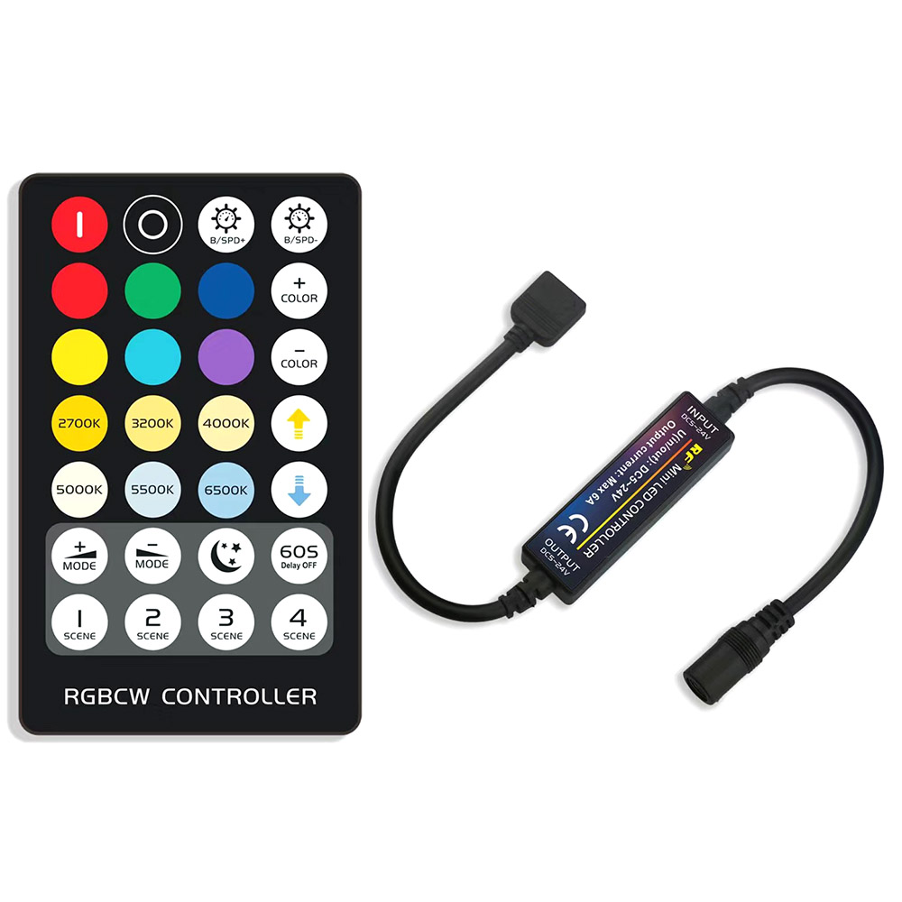 Controlador RF Mini tira LED RGB+CCT + mando - XauenBatt Iluminación
