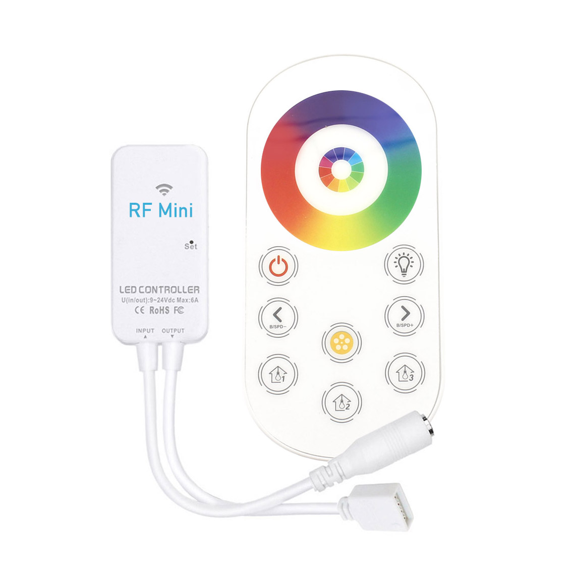 Controlador RF Mini tira LED RGB+CCT + mando - XauenBatt Iluminación