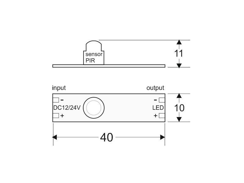 Sensores led 10512-81 esquema