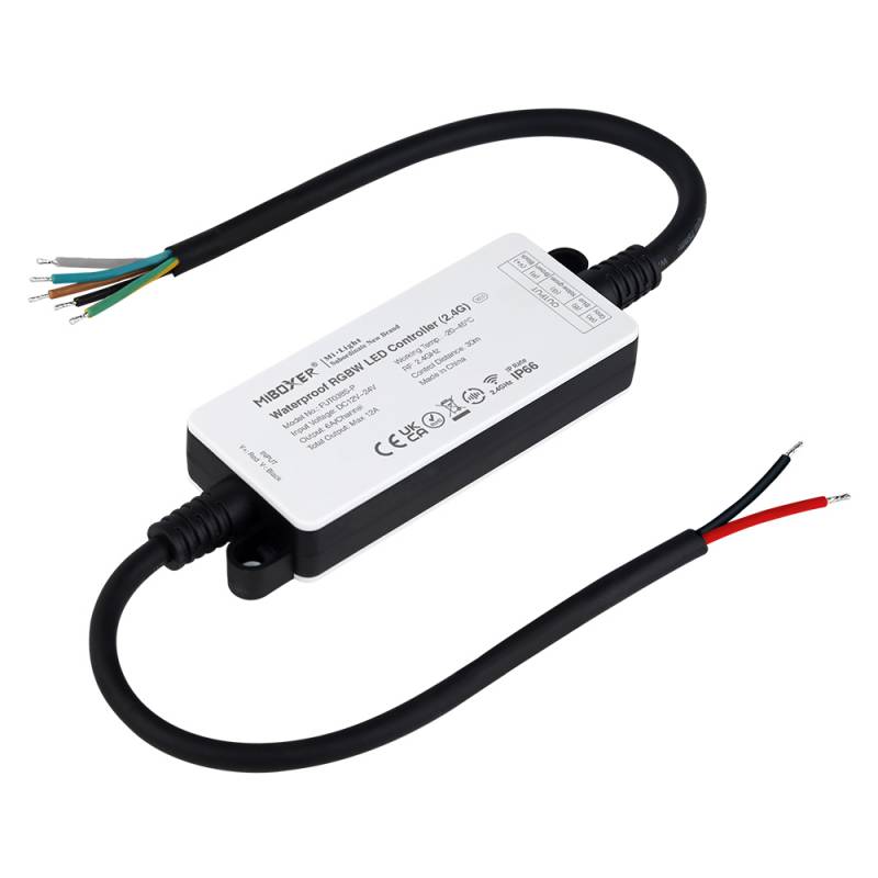 Controlador RGBW 2.4G DC12-24V 12A, IP66 - XauenBatt Iluminación