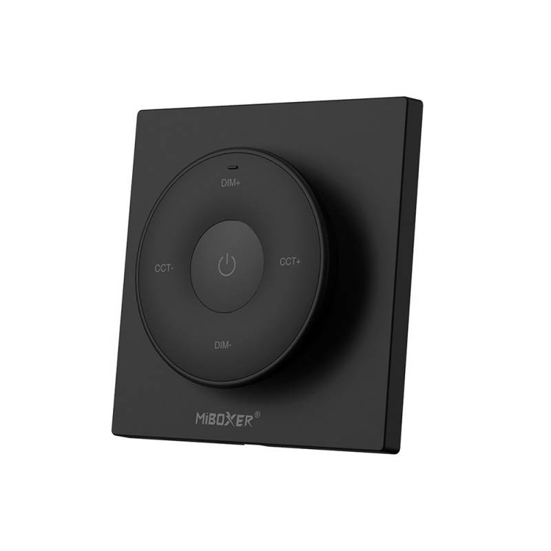 Mando RF monocolor+CCT ROUND táctil, negro - XauenBatt Iluminación