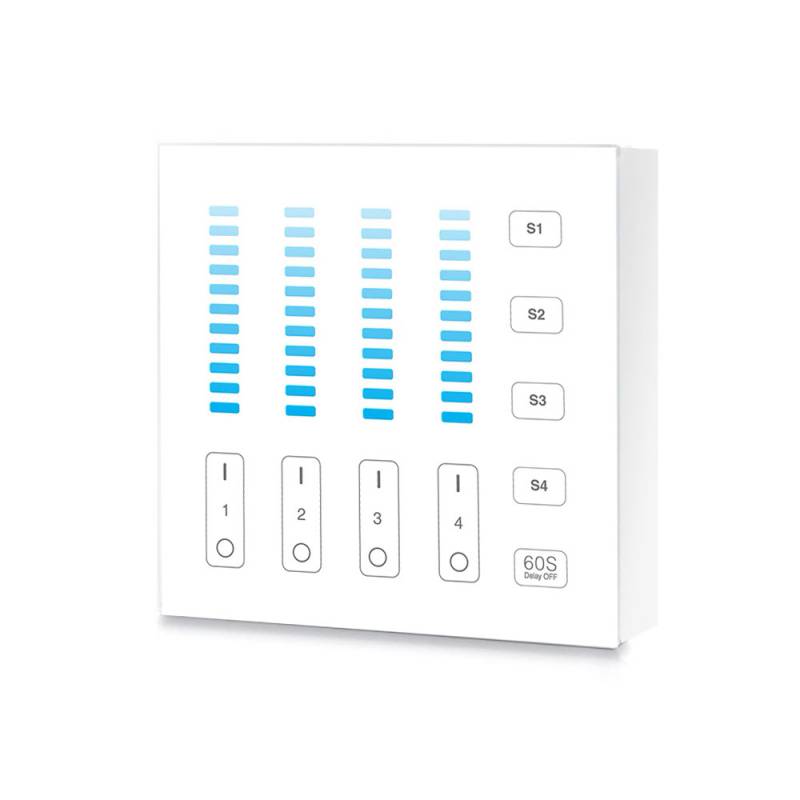 Mando 4 zonas MONO táctil B5, blanco - XauenBatt Iluminación