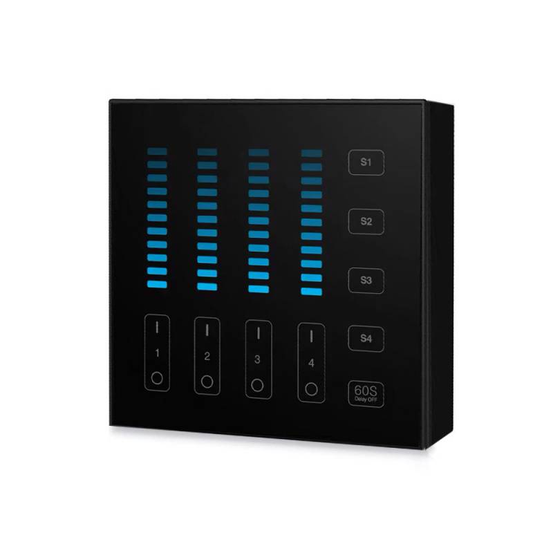 Mando 4 zonas MONO táctil B5, negro - XauenBatt Iluminación