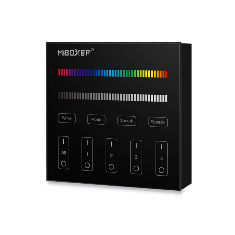 Mando 4 zonas RGB/RGBW táctil B3, negro - XauenBatt Iluminación