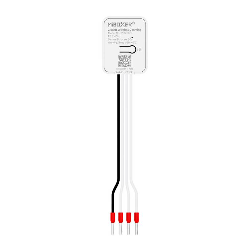 Pulsador inalámbrico RF, 3V, 3 zonas monocolor - XauenBatt Iluminación