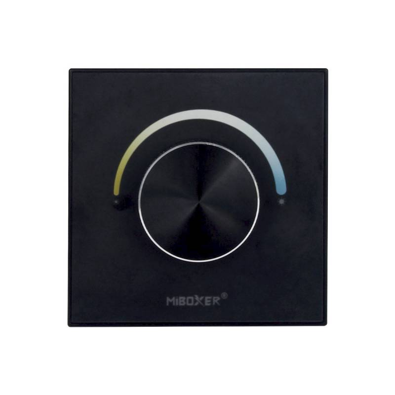 Controlador MONO/CCT empotrable con rueda giratoria, negro - XauenBatt Iluminación