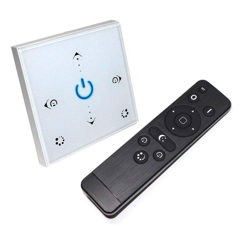 Controlador RGB táctil empotrable + mando a distancia RF - XauenBatt Iluminación