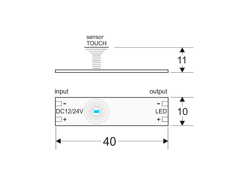 Sensores led 10512-80 esquema