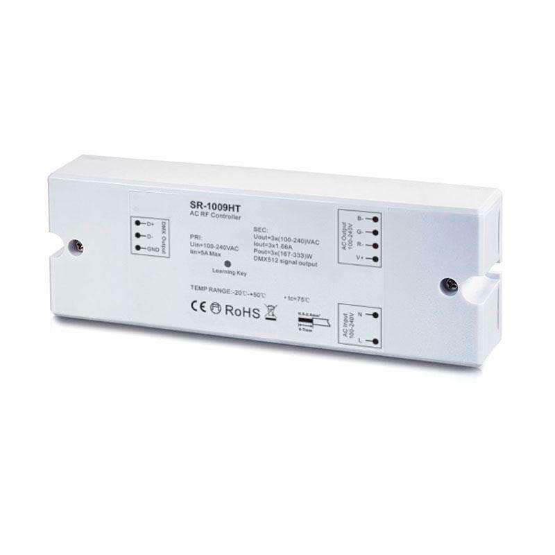 Controlador LB1009HT, AC220V MONO/RGB RF + WiFi, PWM + DMX - XauenBatt Iluminación