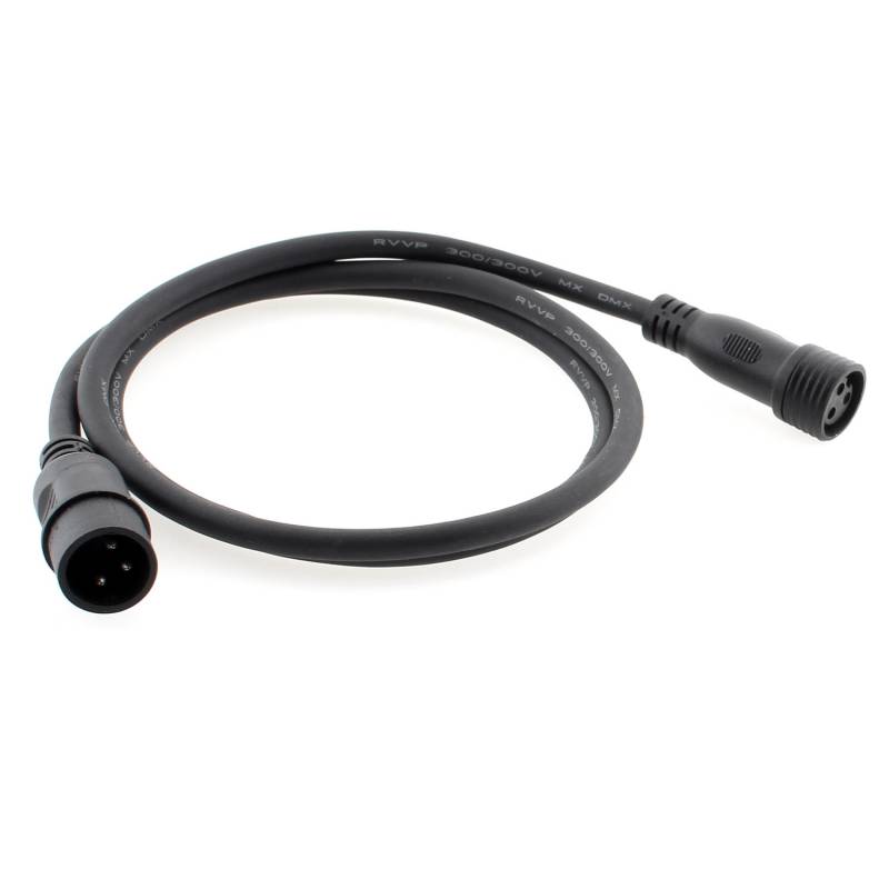 Cable XLR DMX 1 m con conectores 3pin - XauenBatt Iluminación