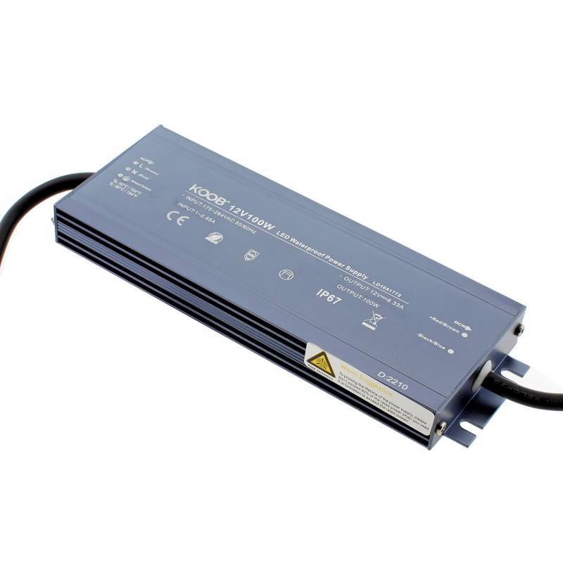 Fuente de alimentación IP67, DC12V/100W/8,33A - XauenBatt Iluminación
