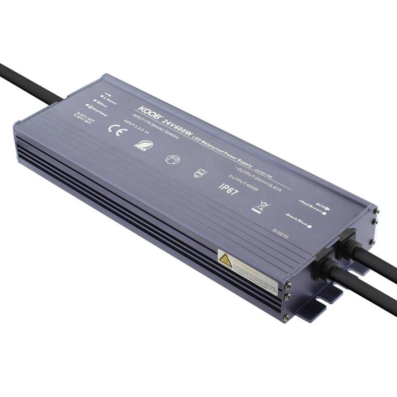 Fuente de alimentación IP67, DC24V/400W16,67A - XauenBatt Iluminación