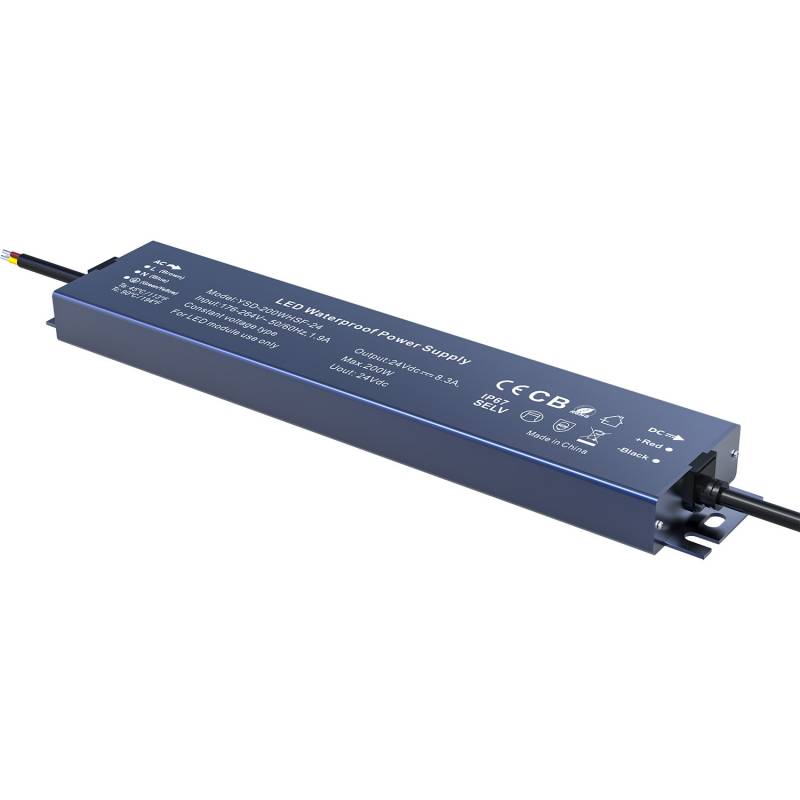 Fuente de alimentación Ultracompacta IP67, DC24V/200W/8,3A - XauenBatt Iluminación