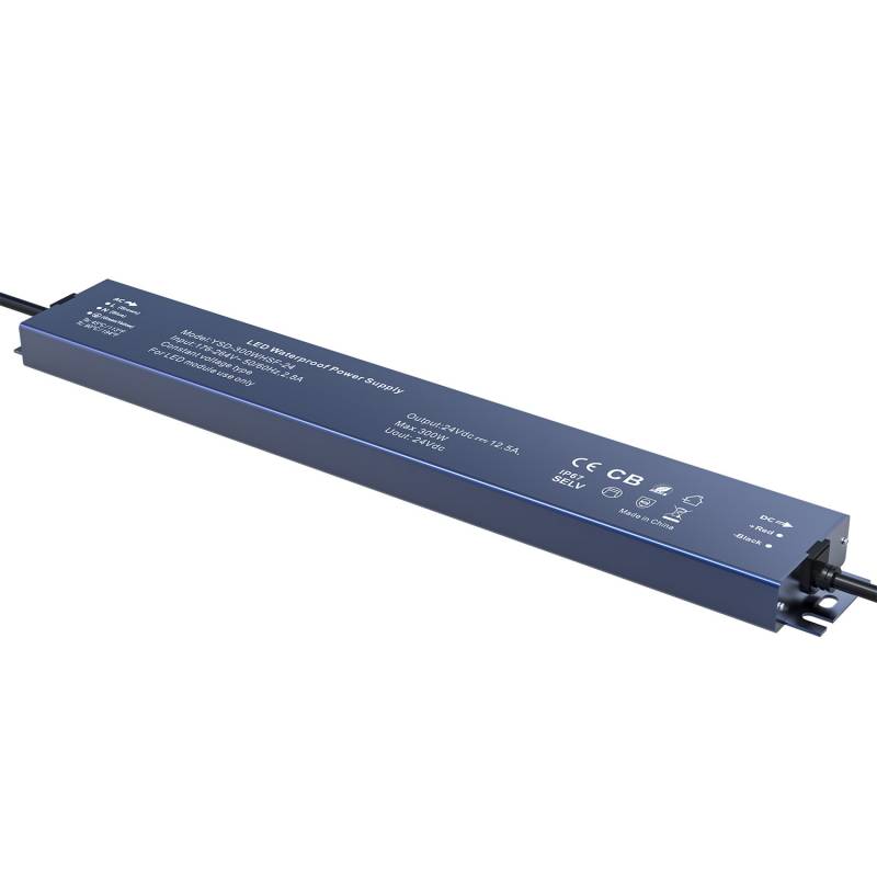Fuente de alimentación Ultracompacta IP67, DC24V/300W/12,5A - XauenBatt Iluminación