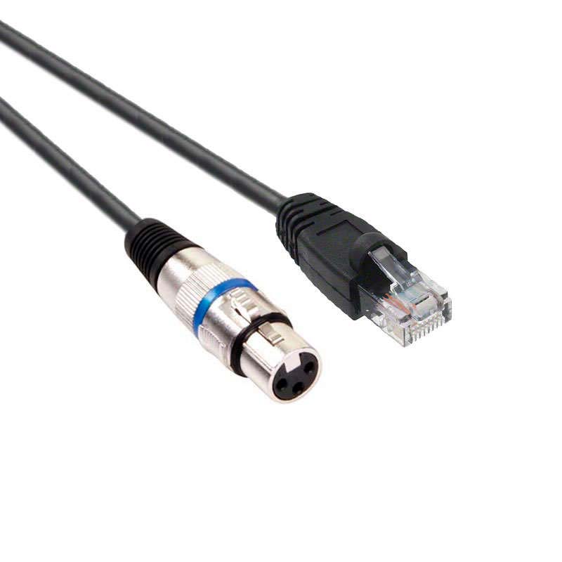 Cable RJ45-DMX hembra - 1m - XauenBatt Iluminación