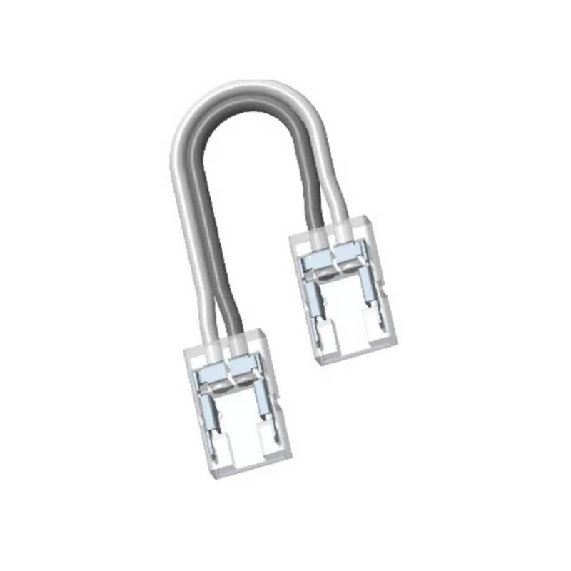 Conector Transparente cable 15cm para unión de tiras LED COB + SMD - 8mm - XauenBatt Iluminación