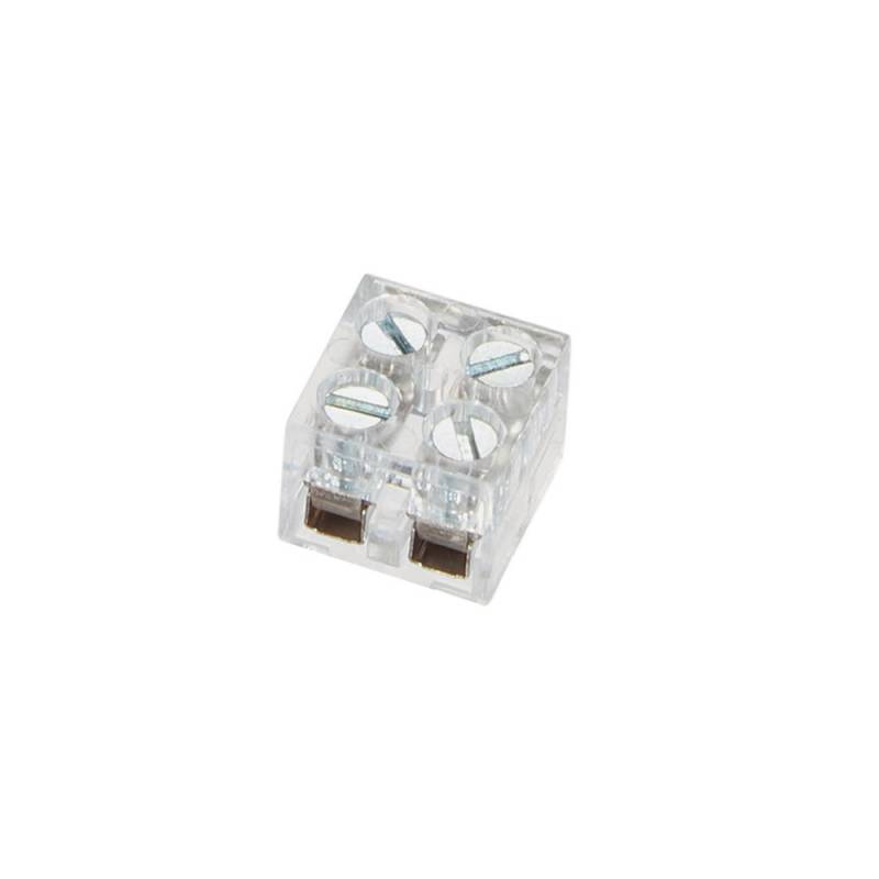 Conector con tornillos para conexión de tiras LED, 8mm - XauenBatt Iluminación
