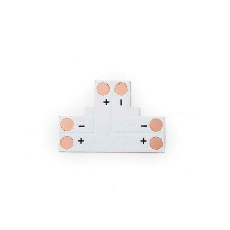 Conector T para tiras monocolor 2 Pin - 8mm - XauenBatt Iluminación