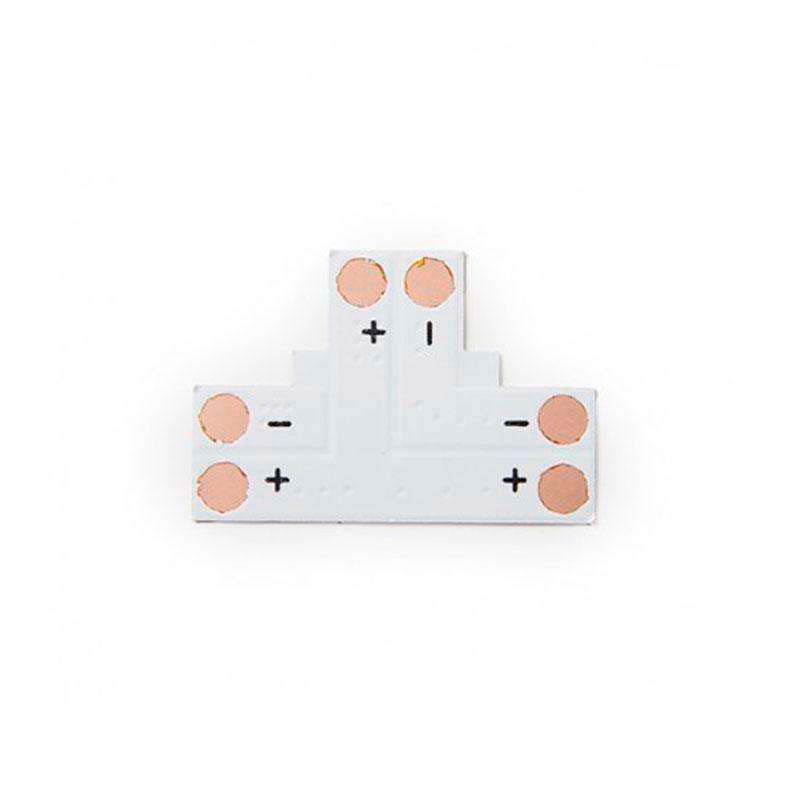 Conector T para tiras monocolor 2 Pin - 10mm - XauenBatt Iluminación