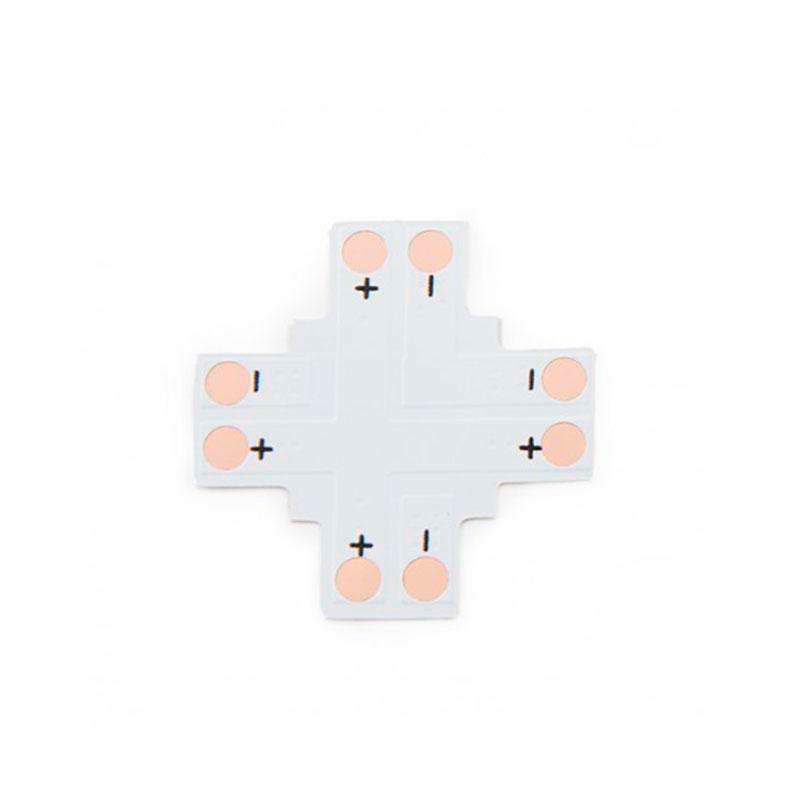 Conector X para tiras monocolor 2 Pin - 8mm - XauenBatt Iluminación
