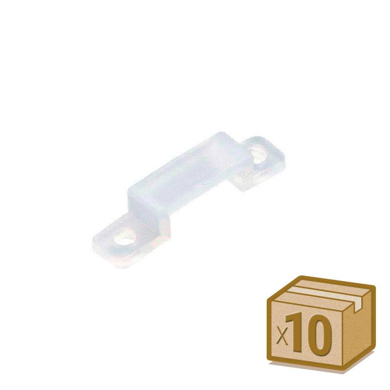 10x grapas 13mm silicona para tira led - XauenBatt Iluminación