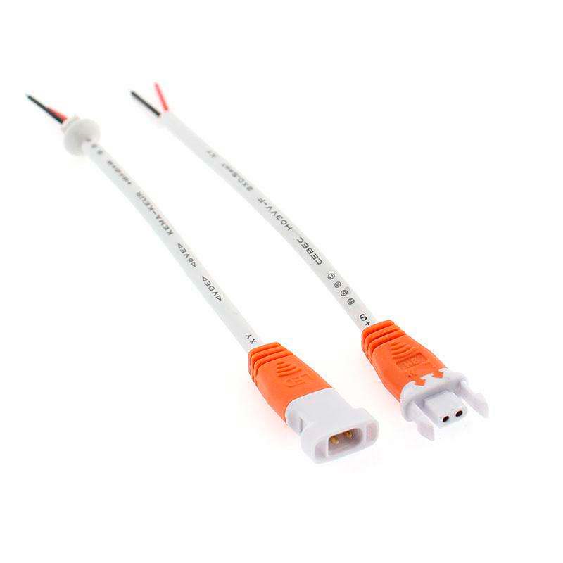 Set dos cables de conexión con conectores Macho-Hembra - XauenBatt Iluminación