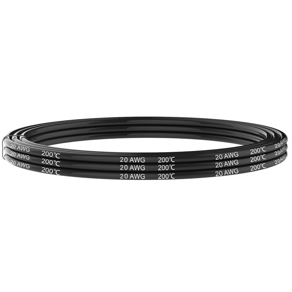 Cable anticalórico de silicona 1x0,50mm, 1m, negro - XauenBatt Iluminación