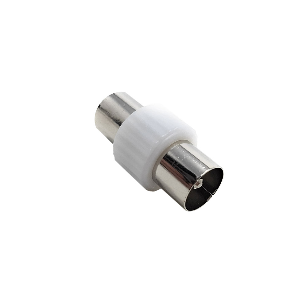 Conector Adaptador Coaxial TV (Macho/Macho) - XauenBatt Iluminación