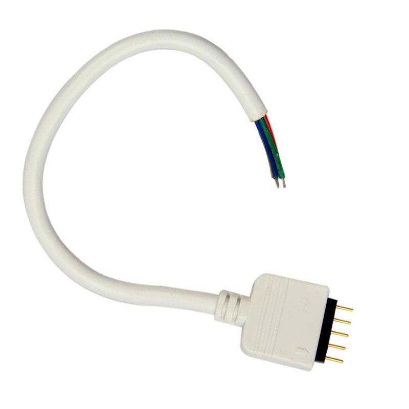 Cable de conexión para tiras LED RGBW (5 Pin) Macho, 15cm - XauenBatt Iluminación