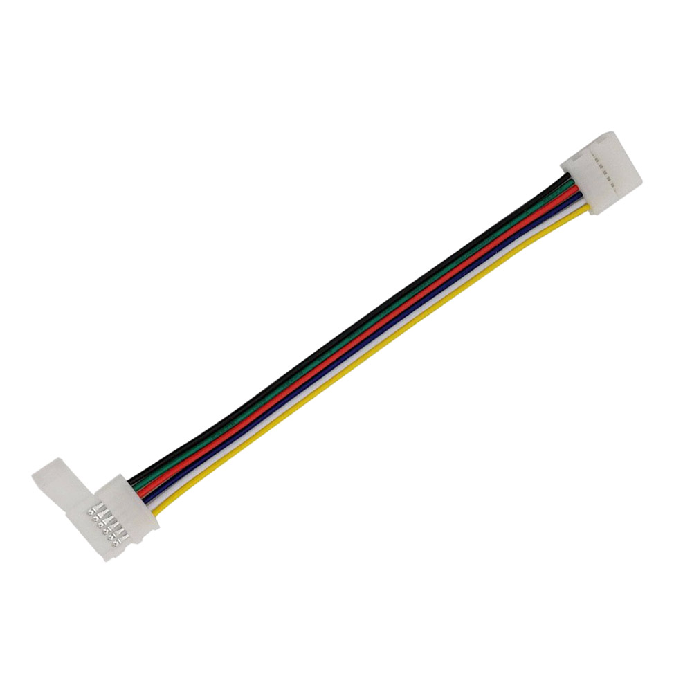 Cable de conexión rápida 2 extremos para tira LED RGB+CCT (6 Pin) 15cm - XauenBatt Iluminación