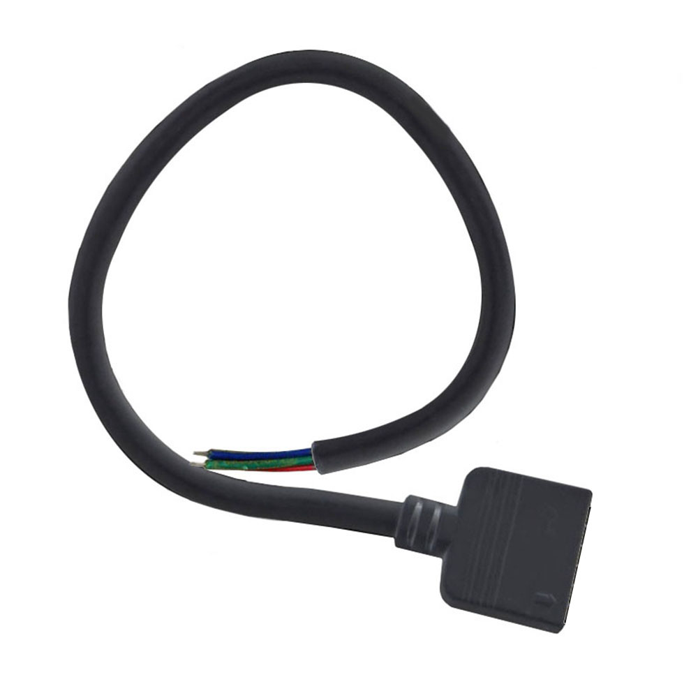 Cable redondo conexión hembra 6 Pin 14mm RGB+CCT, 30cm, negro - XauenBatt Iluminación