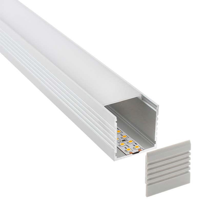 10550-220.jpg KIT - Perfil aluminio VART para tiras LED, 2 metros - XauenBatt Iluminación