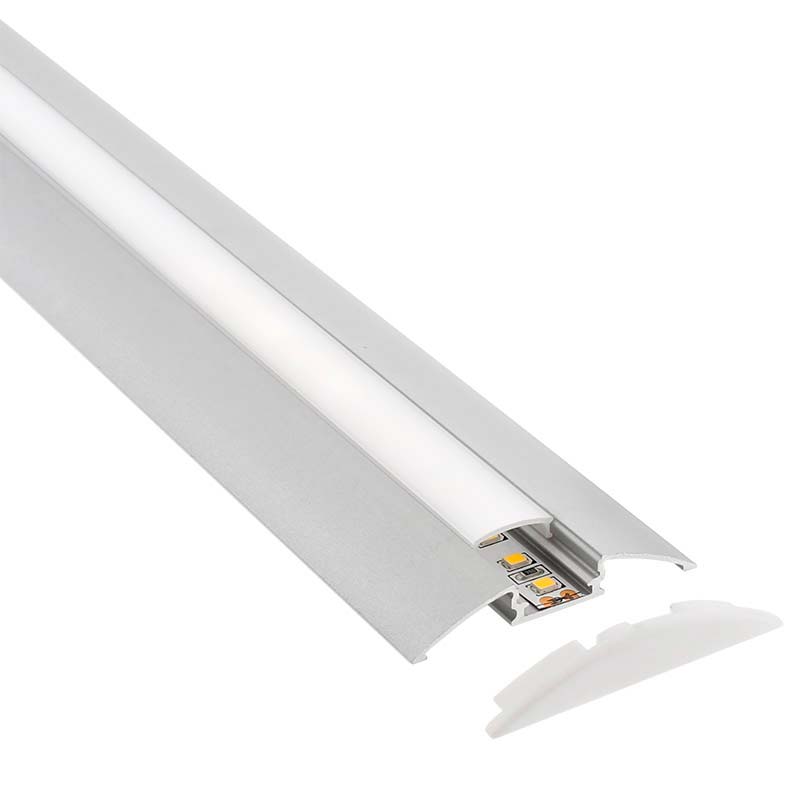 KIT - Perfil aluminio TREND para tiras LED, 2 metros - XauenBatt Iluminación