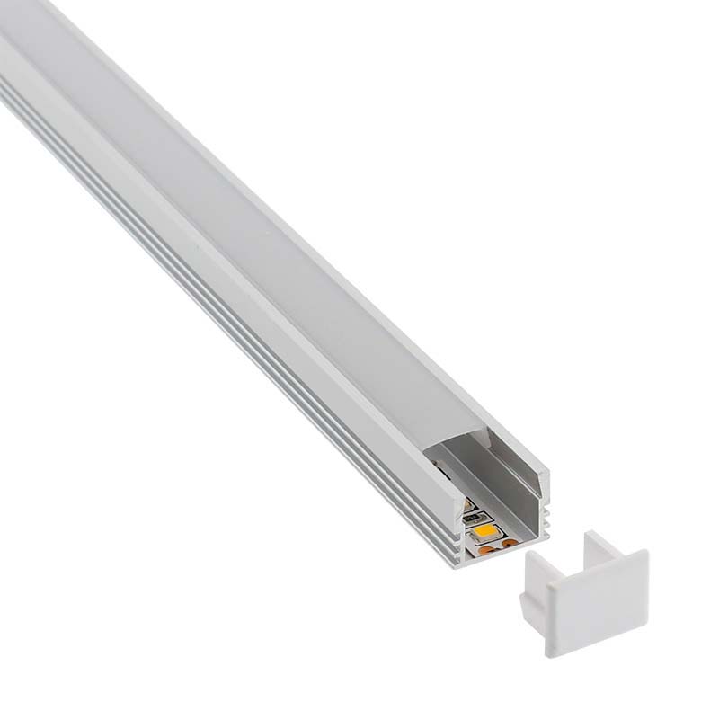 KIT - Perfil CAMBEL para tiras LED, 1 metro - XauenBatt Iluminación