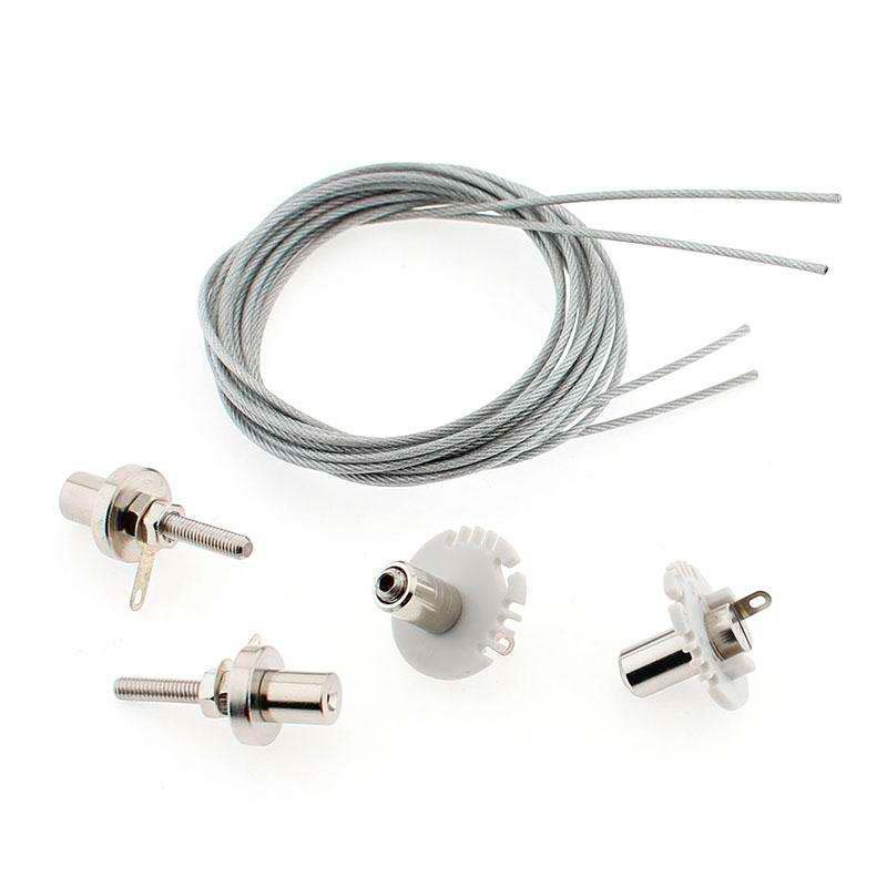Kit para Colgar Perfiles, 2 cables de suspensión lateral KROB 1m - XauenBatt Iluminación