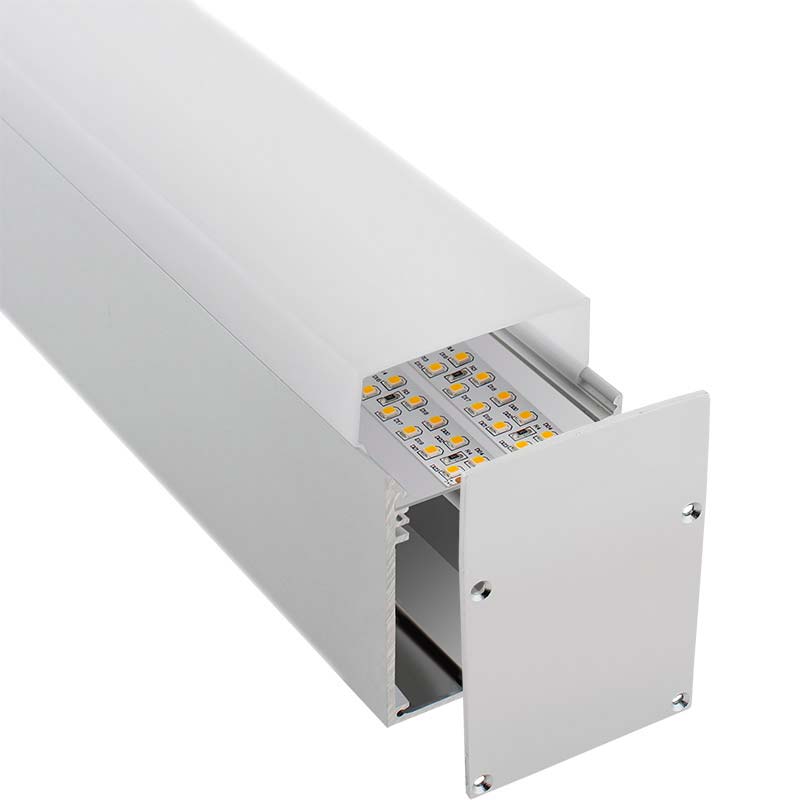 KIT - Perfil aluminio NORLUX para tiras LED, 2 metros - XauenBatt Iluminación