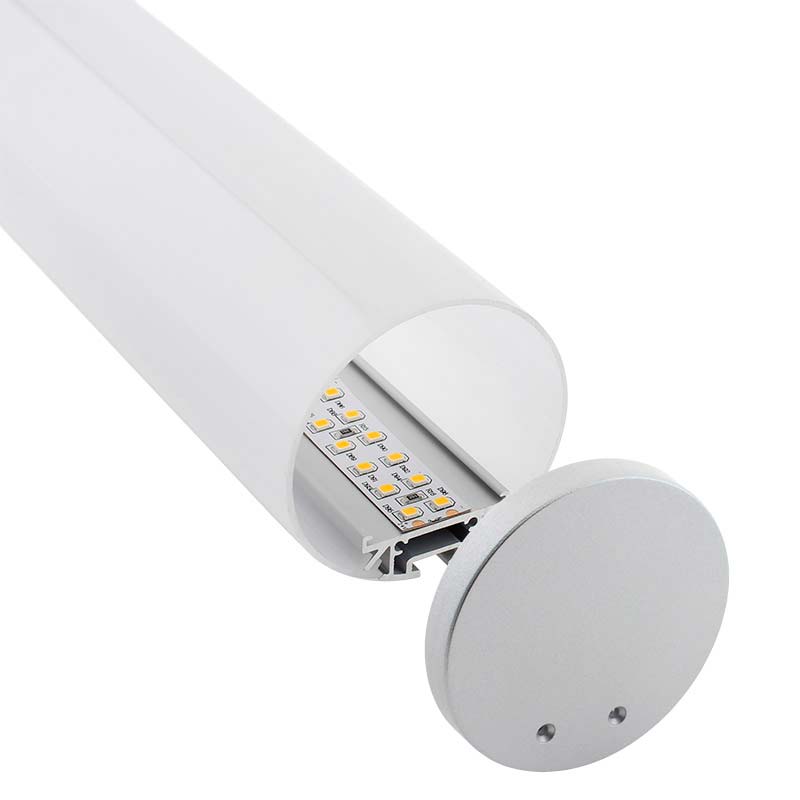 KIT - Perfil aluminio BAROUND para tiras LED, 1 metro - XauenBatt Iluminación