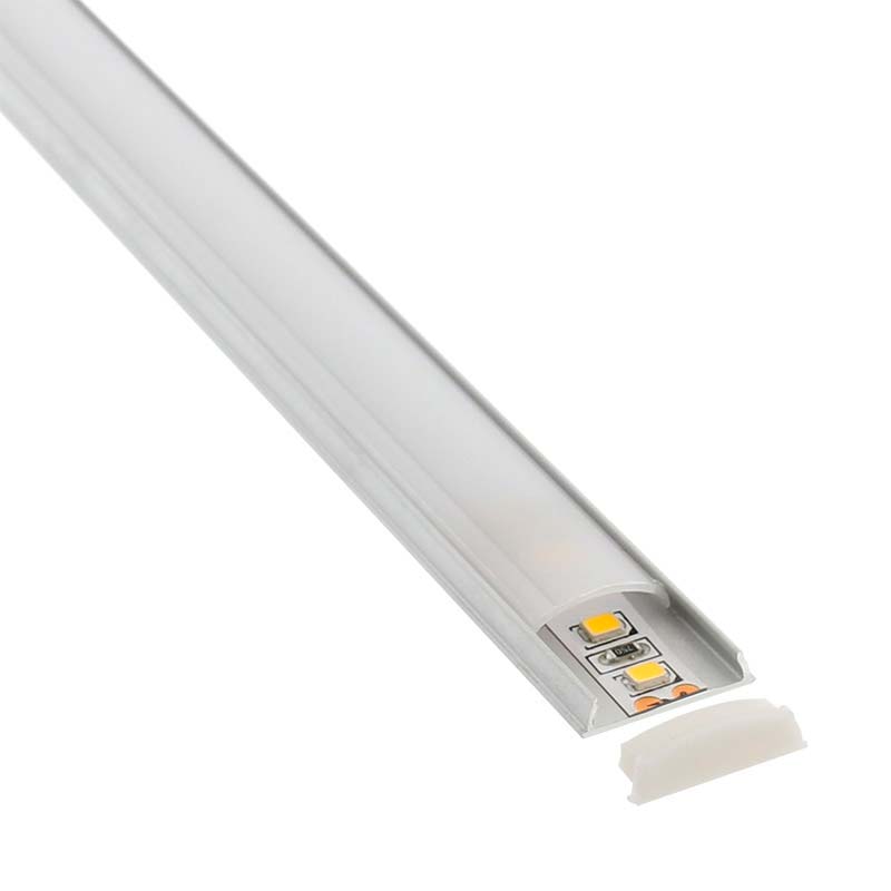 KIT - Perfil aluminio flexible FLEX para tiras LED, 1 metro - XauenBatt Iluminación